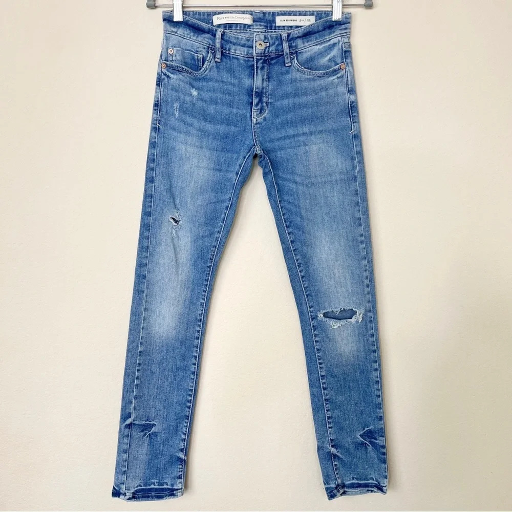 Anthropologie Pilcro and the Letterpress Slim Boyfriend Distressed Jeans
